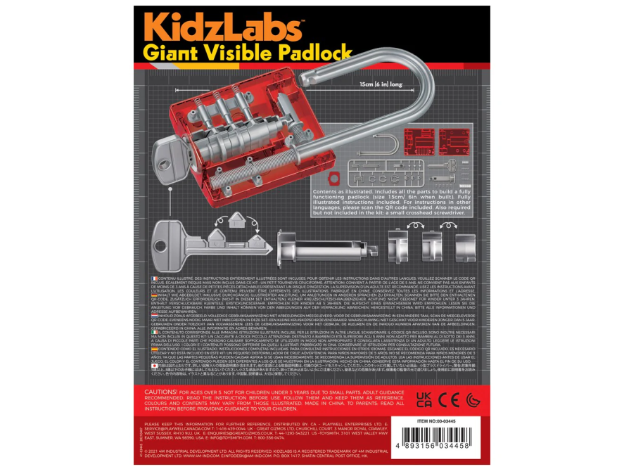 4M KIDZLABS Prozirni katanac Kit