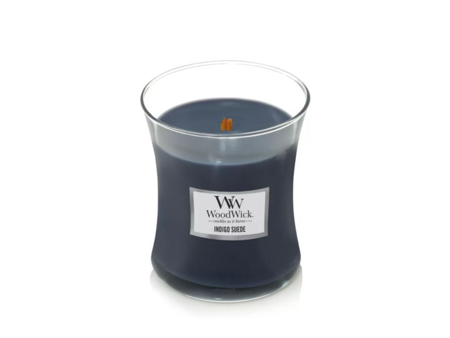 WOODWICK Indigo Suede Mini