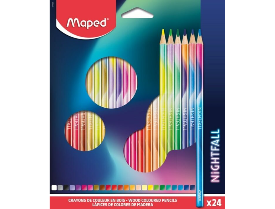 MAPED Bojice Nightfall x24 kom