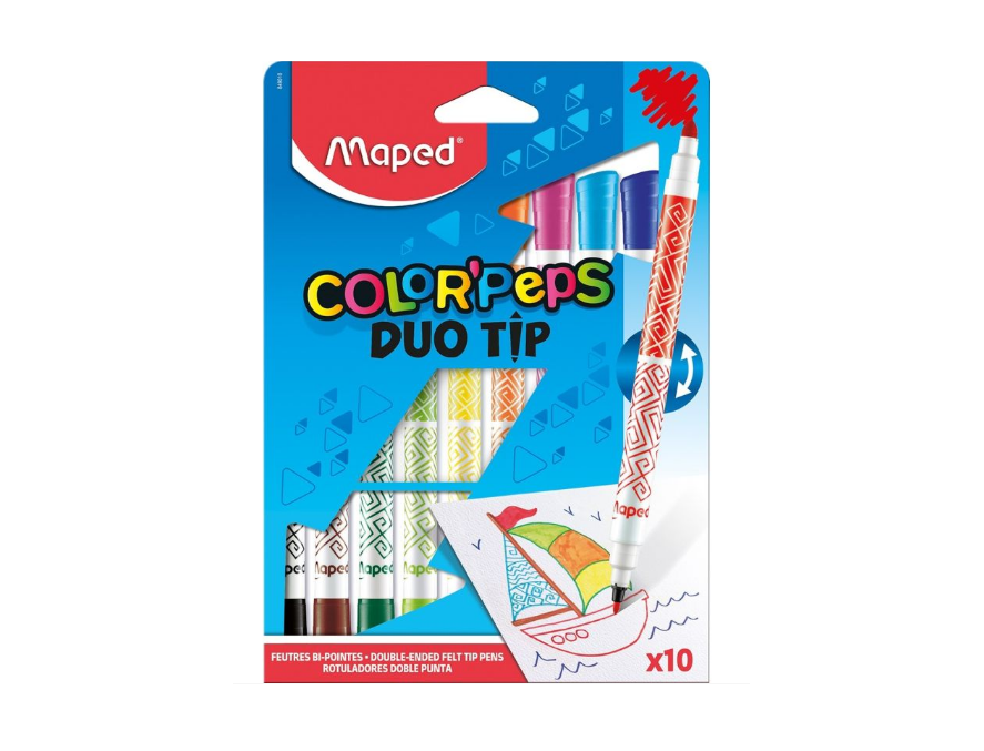 Flomasteri MAPED Color' Peps duo tip