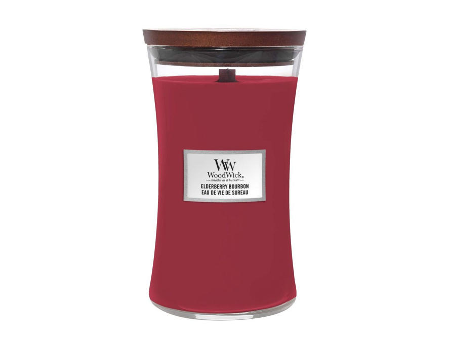 Woodwick Sveća Elderberry Bourbon Large